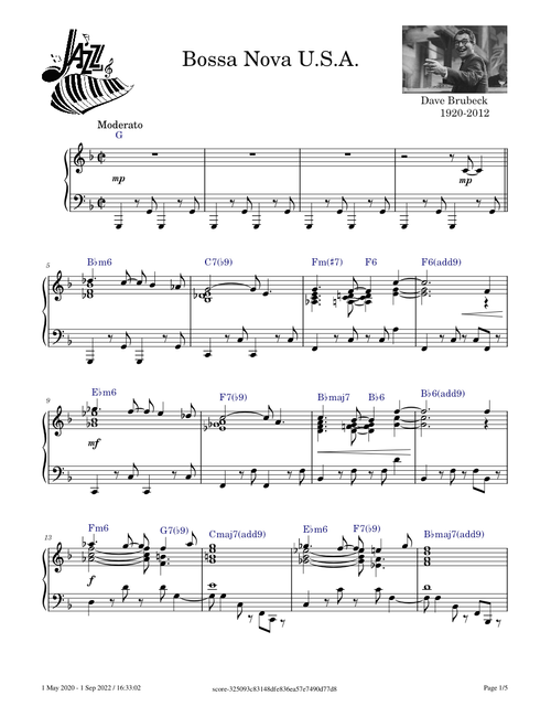 Bossa Nova USA – Dave Brubeck