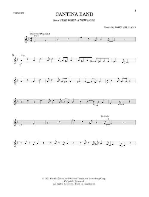 Cantina Band (from Star Wars: A New Hope) - John Williams (Trumpet Solo)