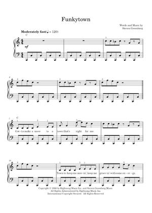 Funkytown Trombone Sheet Music for Trombone (Solo) | MuseScore.com