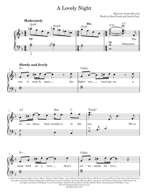 A Lovely Night - La La Land (Solo)