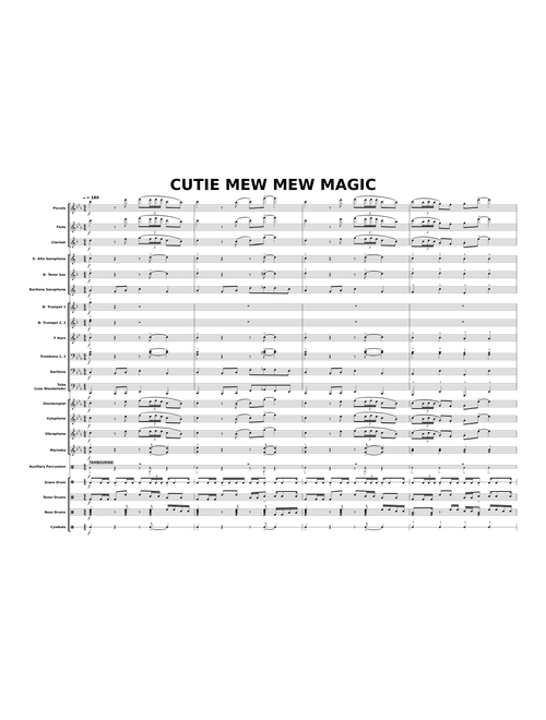 Cutie Mew Mew Magic – Marching Band Arrangment