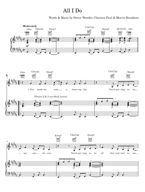 All i do - Stevie Wonder
