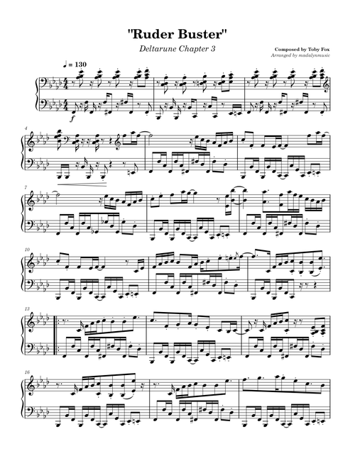 Ruder Buster- Deltarune Chapter 3