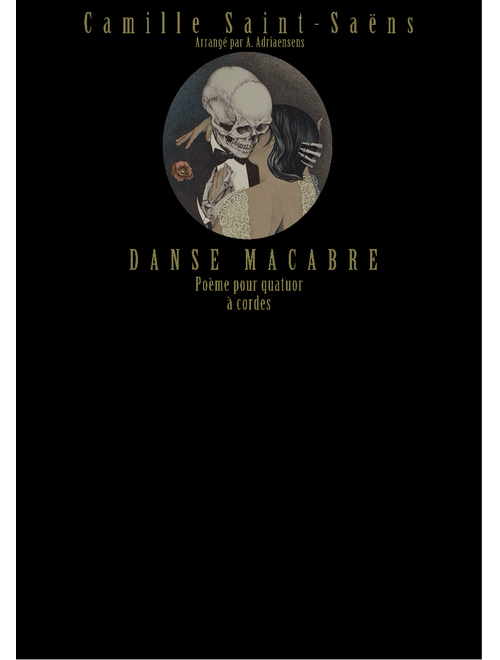 Danse Macabre for string quartet sheet music arranged by alexander