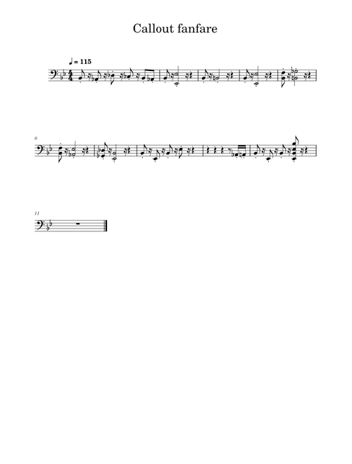 callout fanfare