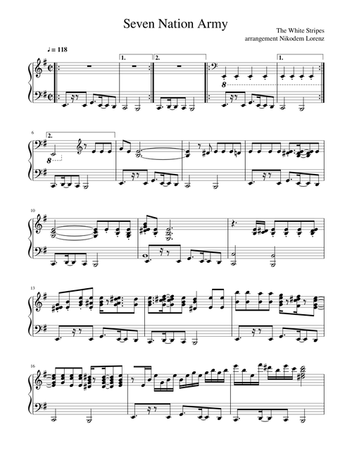 Seven Nation Army (arr. Nikodem Lorenz)
