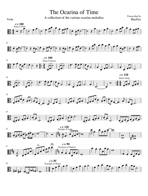 The Ocarina of Time (Viola Solo)