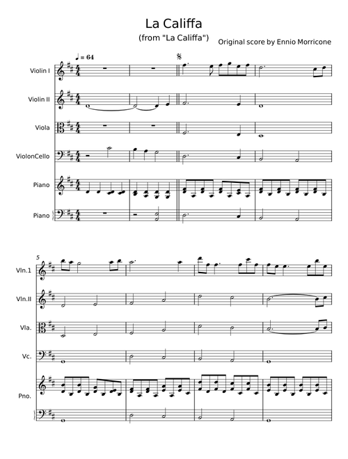 La Califfa - Ennio Morricone