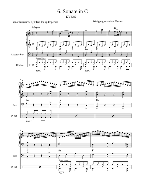 Piano Sonata No.16 in C major, K.545 - Wolfgang Amadeus Mozart