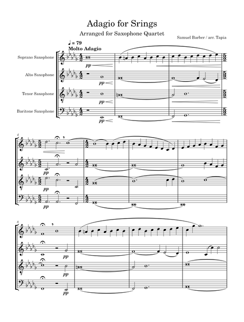 Adagio for Strings Op. 11