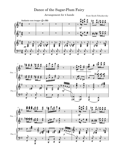 Dance of the Sugar Plum Fairy – Pyotr Ilyich Tchaikovsky