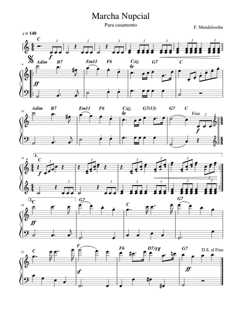 Marcha Nupcial - Mendelssohn