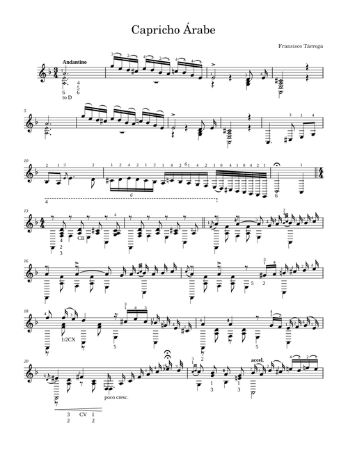 Capricho Arabe - Francisco Tárrega