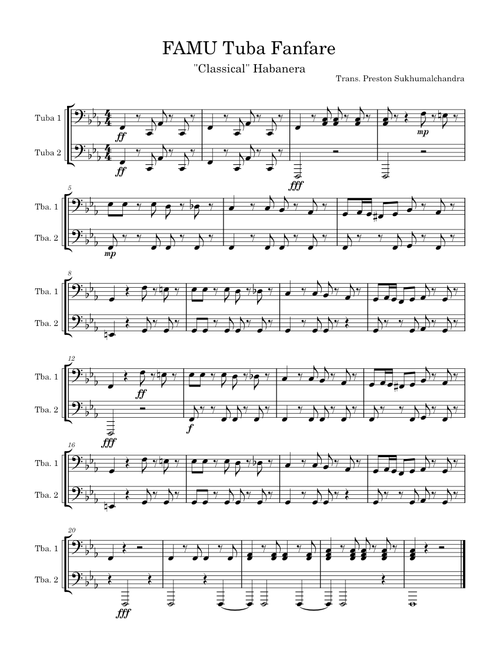 FAMU Tuba Fanfare "Habanera"