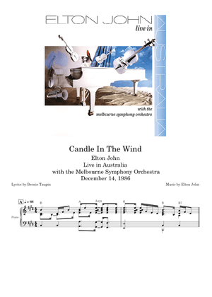 Candle in the Wind 1997 by Elton John - Piano, Vocal, Guitar