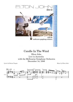 Candle in the Wind 1997 by Elton John - Piano, Vocal, Guitar Candle in the Wind 1997 by Elton John - Piano, Vocal, Guitar