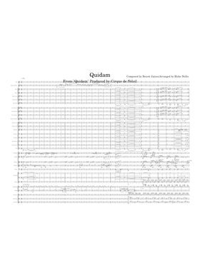 Free Quidam -Cirque Du Soleil by Benoit Jutras sheet music