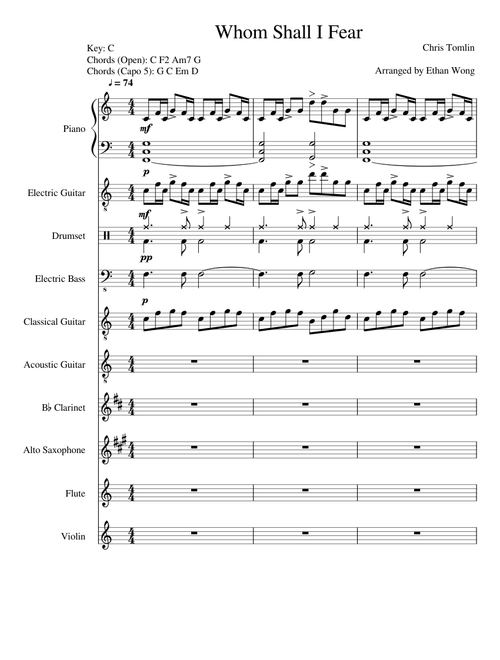 Whom Shall I Fear Instrumental
