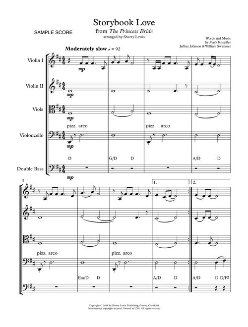Once Upon A Time...storybook Love (Arr. Sherry Lewis) - Mark Knopfler (String Ensemble)