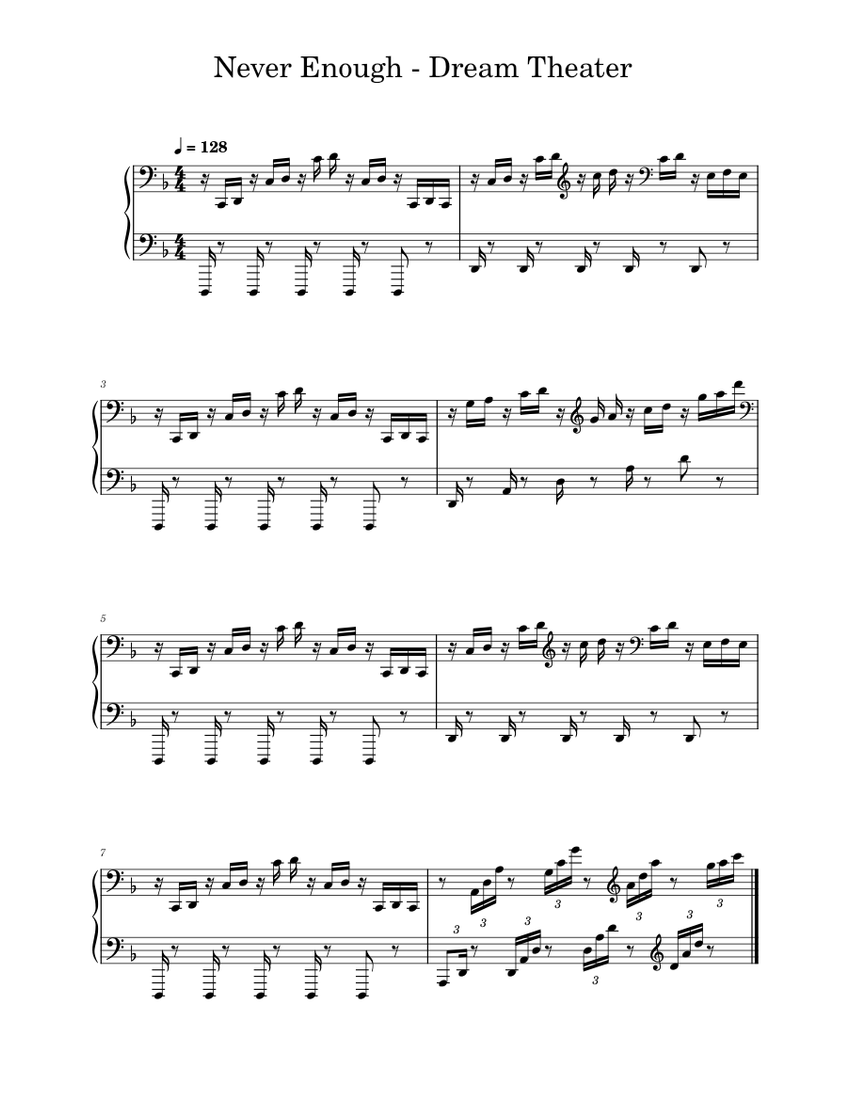 Never Enough Dream Theater Never_Enough__Dream_Theater Sheet music