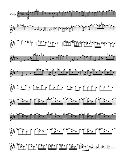 Vitali Chaconne Solo Violin