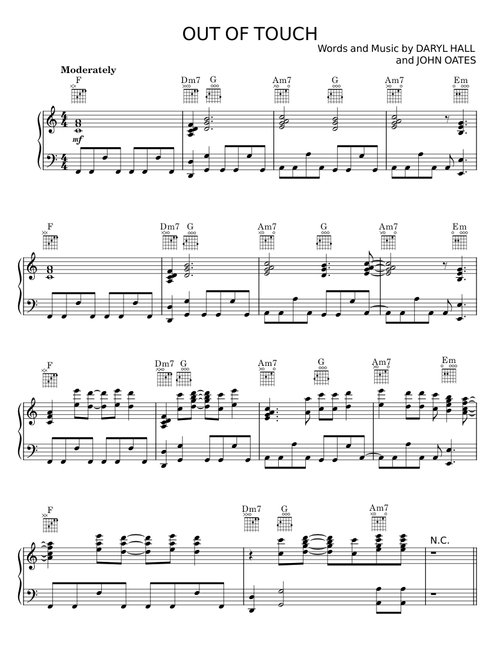 Out of touch - Hall & Oates