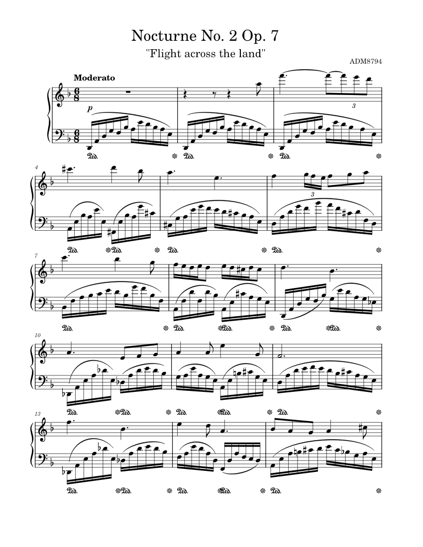 MOSSOLOW:PIANO WORKS　Two Nocturnes, Sona Mossolow, A.: Deux Nocturnes Op. 15. for piano solo by