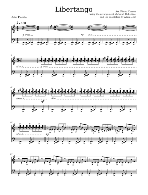 Libertango (piano solo/accordion solo) [UPDATED]