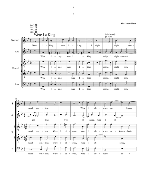 Were I a king - John Mundy