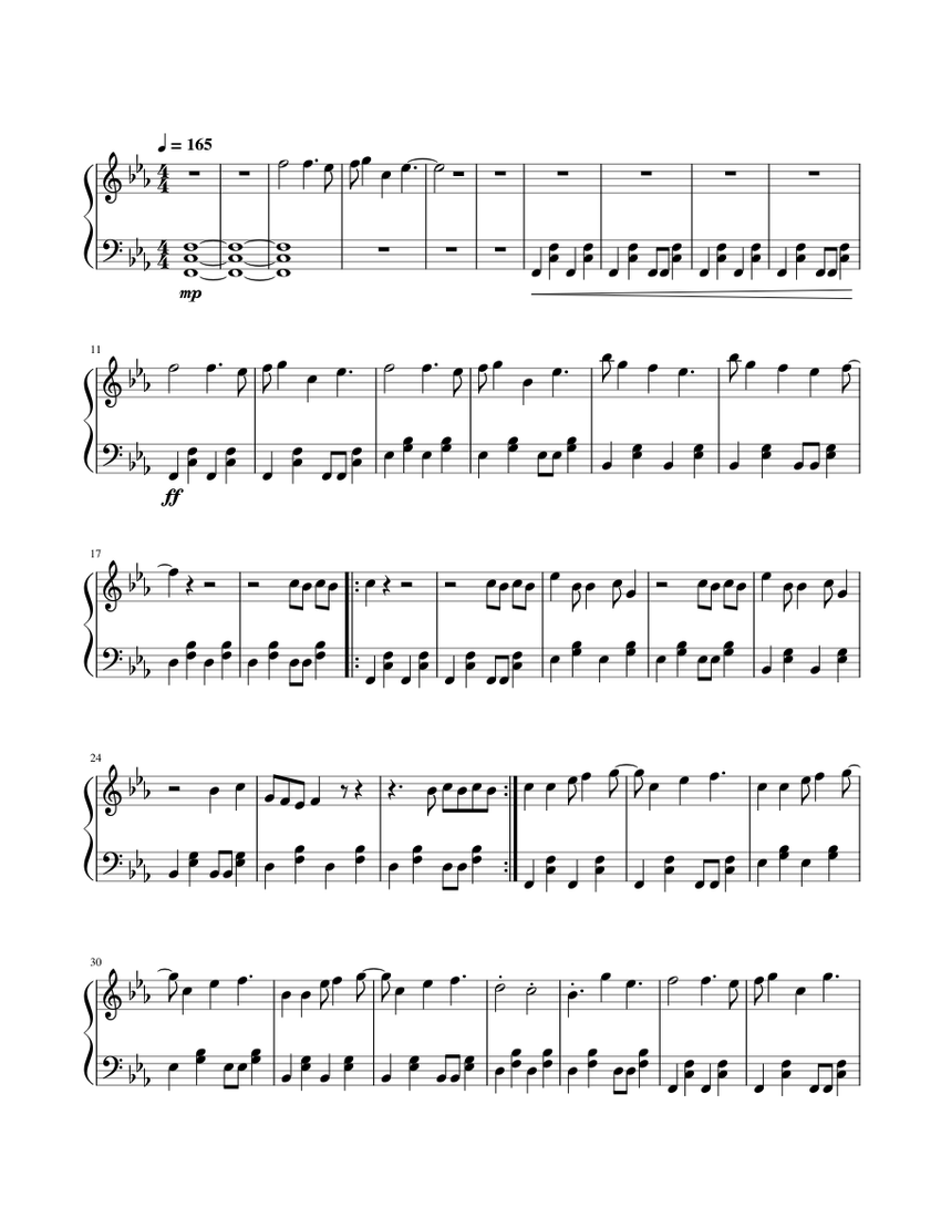 Blinding Lights - The Weeknd Sheet Music for Piano (Solo) easy ...