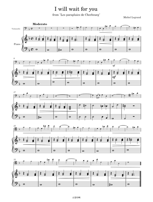 I will wait for you – Michel Legrand