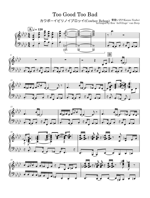 Too good too bad – Yoko Kanno