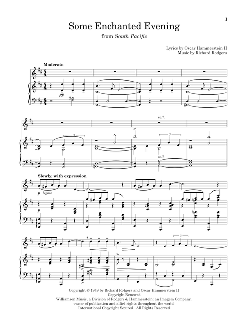 Some Enchanted Evening (from South Pacific) - Richard Rodgers (Flute and Piano)