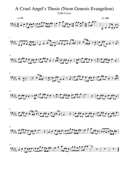 A Cruel Angels Thesis Cello