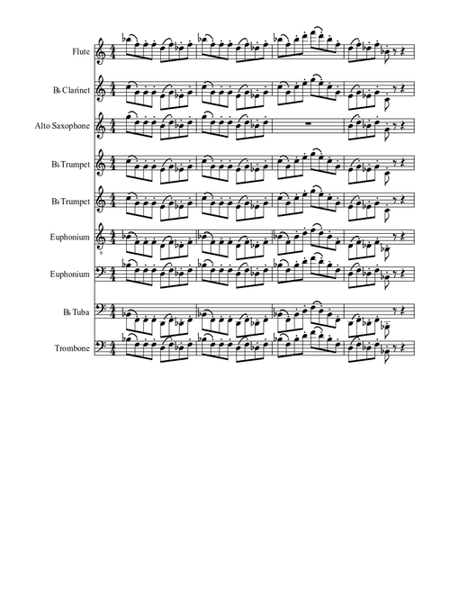 Blue Devils Space Chords Full Band Warm-Up