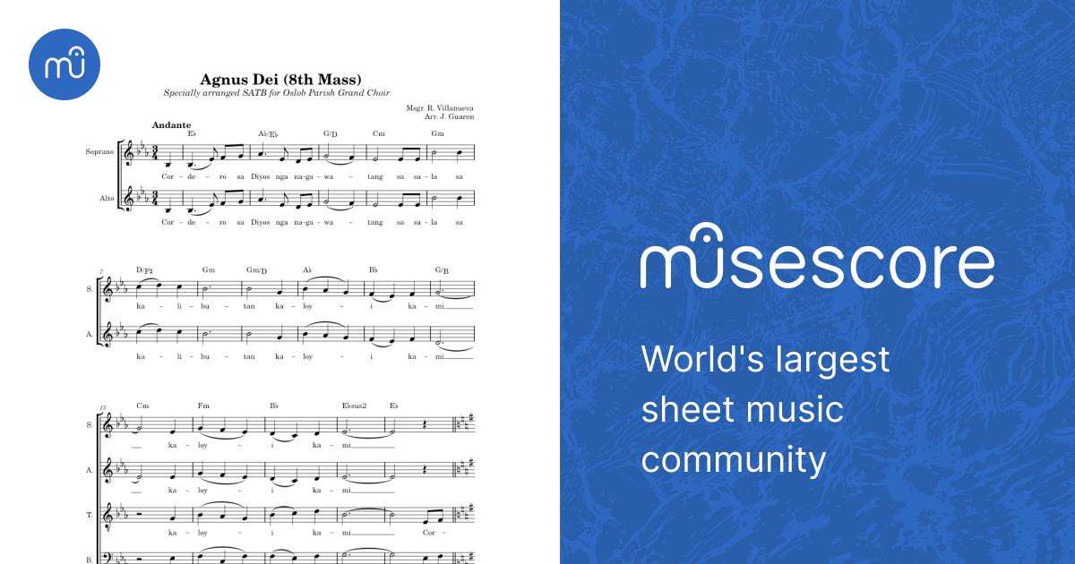 Agnus Dei (8th Mass) Sheet music for Bass guitar