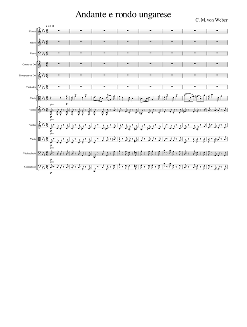 Andante e rondo ungarese for viola and orchestra