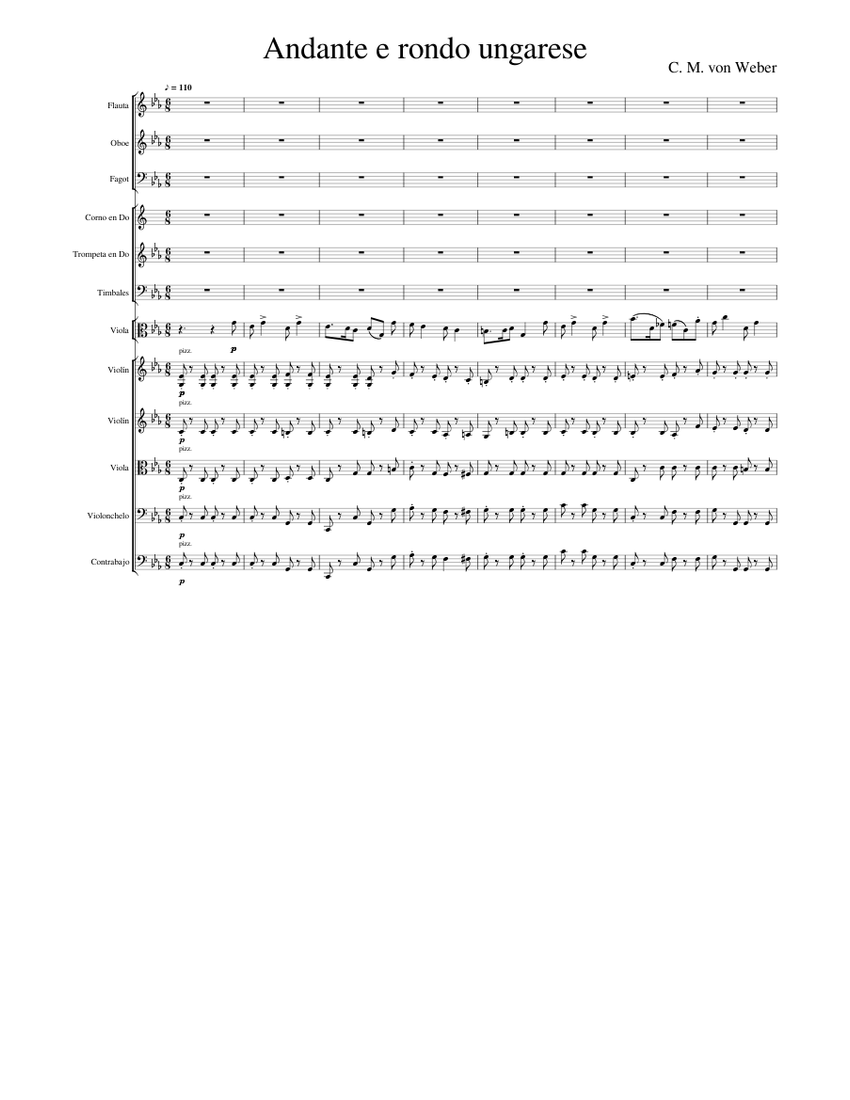 Weber andante e rondo ungarese bassoon on sale