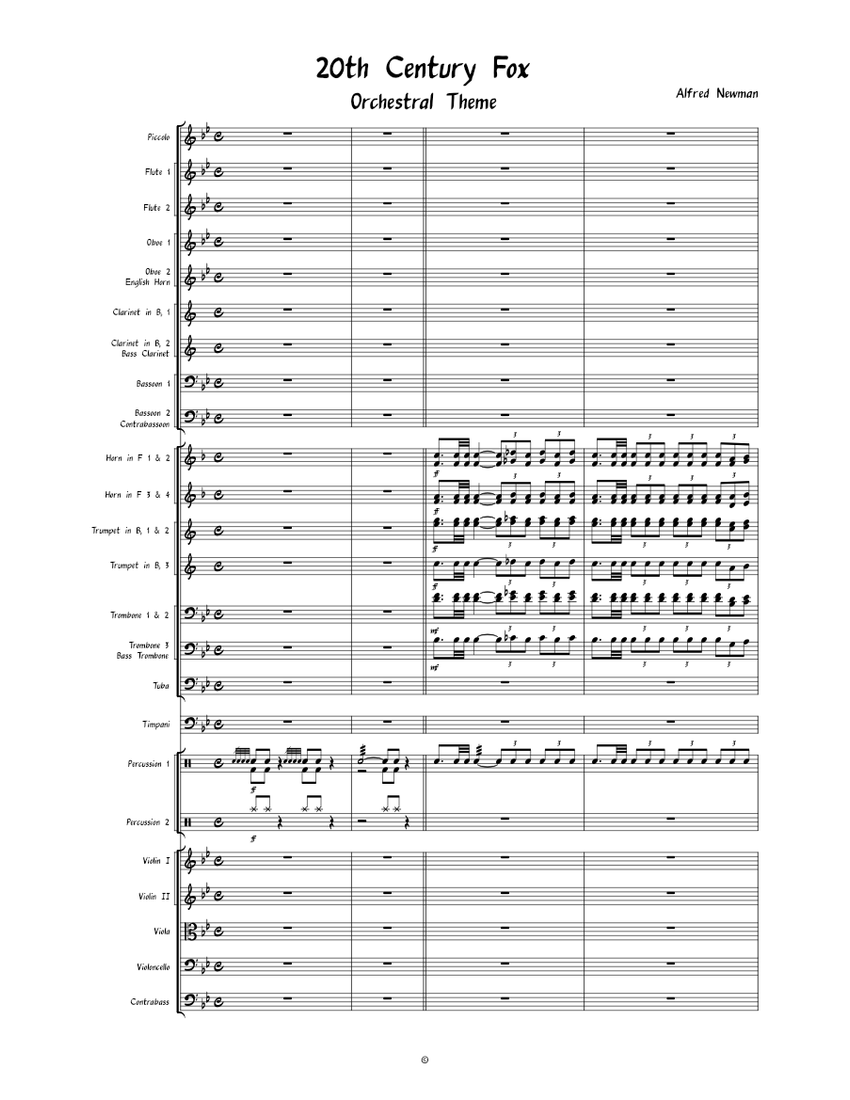 20th century fox fanfare – Alfred Newman 20th Century Fox