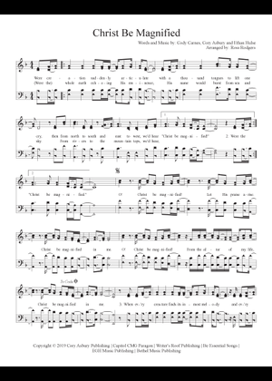 Play Official version of Christ Be Magnified Sheet Music by Jobe, Kari