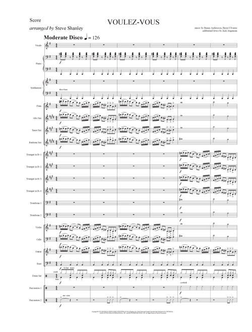 Voulez-Vous (Arr. Steve Shanley) - ABBA (Choral, SSA)