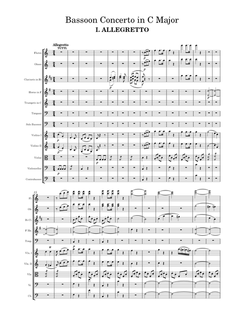 Bassoon Concerto in C Major, Op.8, I. Allegretto