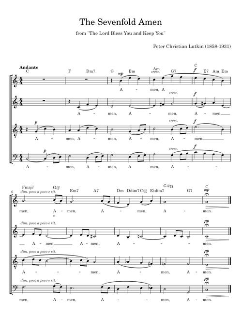 The Sevenfold Amen - Peter Christian Lutkin