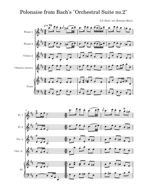 Orchestral Suite No.2 in B minor, BWV 1067 – Johann Sebastian Bach Polonaise and double