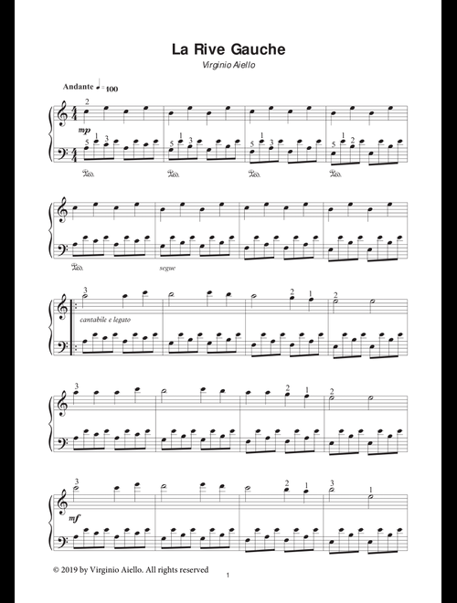 La Rive Gauche - Virginio Aiello (Piano Solo)