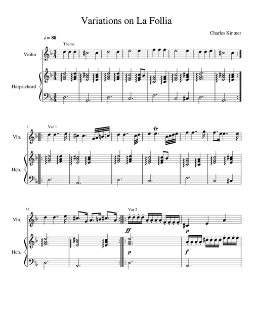 Variations on La Follia