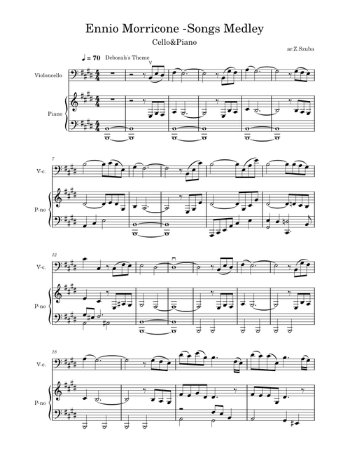 Morricone's Songs Medley – Ennio Morricone Ennio Morricone