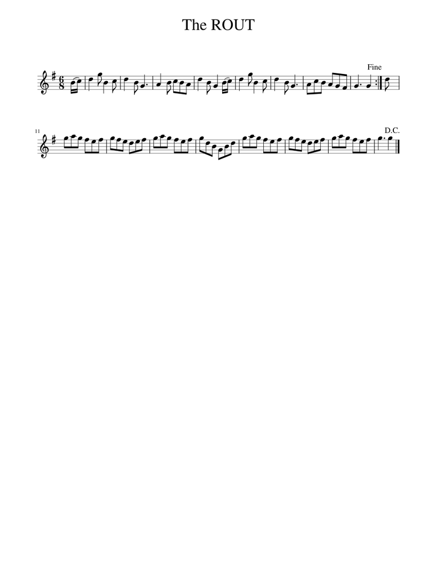 The Rout The ROUT Sheet music for Piano (Solo) Easy | Musescore.com