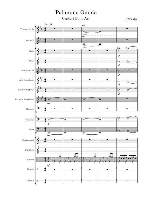Polumnia Omnia – HOYO-MiX (Genshin Impact OST Concert Band Arrangement)