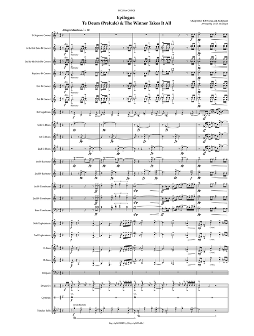 The Winner Takes It All (Arr. Ian D. McElligott) - ABBA (Brass Band)